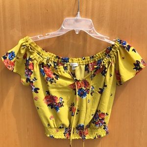 Flower crop top